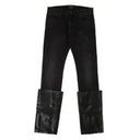 Black Warrn Moto Boot Jeans