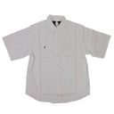 SHORT SLEEVE WHITE BUTTON-DOWN SHIRT