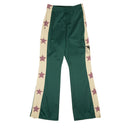 NWT KAPITAL Green Polyester Smooth Jersey Track Pants