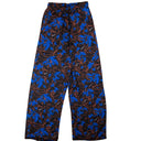Marcelo Burlon County Flowers Elastic Wide Pants - Black/Blue