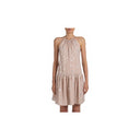 Amiri Stars Fil Coupe Halter Dress - Nude