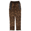 Amiri Printed Leopard Fleece Pants - Black