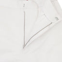 DOUBLE SATIN WHITE WOMEN'S STRAIGHT PANTS