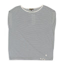 CASHMERE STRIPED WHITE?BLACK SWEATER