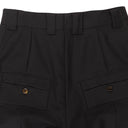 BASIC CENTRE SEAM DARK BROWN TROUSER