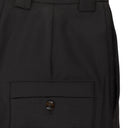BASIC CENTRE SEAM DARK BROWN TROUSER