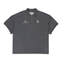 GREY GLITTER POLO SHIRT