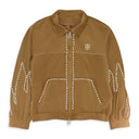 FLAME PEARL VELVET BROWN WORK JACKET