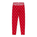 BANDANA HI-RISE LIPSTICK RED LEGGINGS