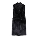 SLEEVELESS BLACK COAT