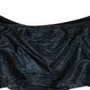 SIDE STRIPE OFF SHOULDER BLACK CROP TOP