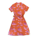 FALLEN ANGEL ORANGE/PURPLE DAY DRESS