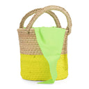 EXCLUSIVE NEON BUCKET YELLOW SHOULDER BAG