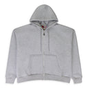 MULTI TAG ZIP GREY HOODIE