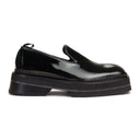 BLACK BACCARAT PATENT LOAFERS