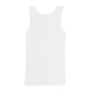 WHITE/PINK HIBISCUS TAKE IT EASY TANK TOP