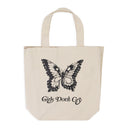 IVORY BUTTERFLY TOTE BAG