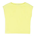 NEON YELLOW QUILTED CROP TOP