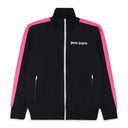 BLACK WITH PINK STRIPE ON SIDES TRACK JACKET
