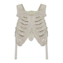 WHITE RIBCAGE MOTO VEST