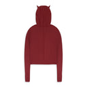 BORDEAUX KNIT HOODIE