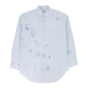 BLUE SCRIBBLED T-SHIRT