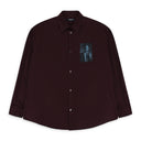RED TWIN PEAKS PATCH BORDEAUX SHIRT