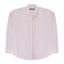 PINK HOOK AND EYE PINSTRIPE LONG SLEEVE T-SHIRT