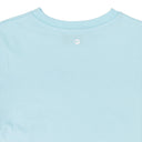 AQUAMARINE EAT SLEEP RAVE GLITTER FITTED T-SHIRT