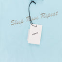 AQUAMARINE EAT SLEEP RAVE GLITTER FITTED T-SHIRT