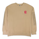 TAN NORTH FACE CREWNECK SWEATSHIRT