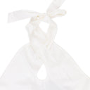 WHITE CROSS-TIE BLOUSE