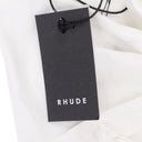 WHITE CROSS-TIE BLOUSE