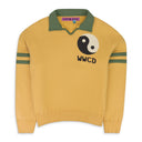 YELLOW PEACE COLLAR PULLOVER SWEATER