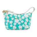 BLUE FLORAL PRINT SHOULDER BAG