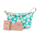 BLUE FLORAL PRINT SHOULDER BAG
