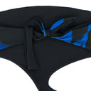BLUE/BLACK ONE-PIECE SWIMSUIT