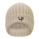 RIB STITCH LP BEIGE BEANIE