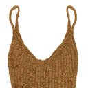 BROWN RIBBON TANK TOP