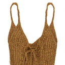BROWN RIBBON TANK TOP