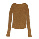 BROWN RIBBON SWEATER