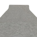 LIGHT GREY OVERSIZE MESH HYBRID TURTLENECK SWEATER