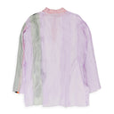 PURPLE PATCHED AND SLASHED LINING POLO SHIRT