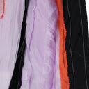 PURPLE PATCHED AND SLASHED LINING POLO SHIRT