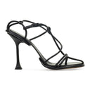 BLACK STRAPLIGHT SANDAL À TALONS 110MM HEELS