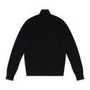 BLACK ROL NECK WOOL SILK SWEATSHIRT