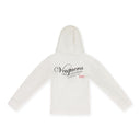 WHITE SHRUNKEN HOODIE