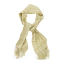 CREAM SILK DICE SCARF