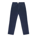 BLUE GARMENT DYED STRAIGHT FIT DENIM