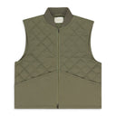 GREEN NYLON QUILTED VEST